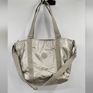 Kipling Silver Large Tote Bag